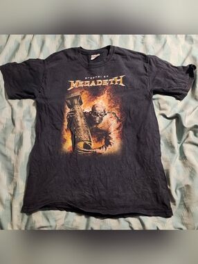 Vintage Megadeth "Arsenal Of Megadeth" T-Shirt Men's Medium Hanes Tag